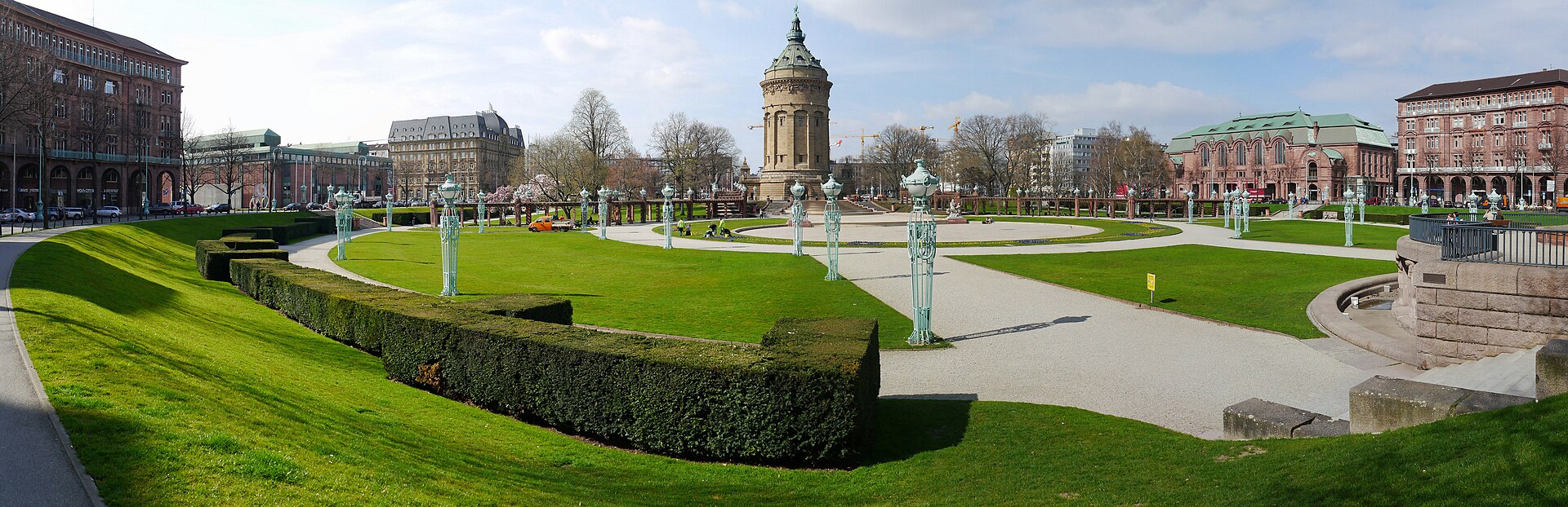Stadtmotiv in Mannheim – Mannheim-2014-Friedrichsplatz+Wasserturm-MA-054-059